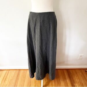 Eddie Bauer Women Wool Maxi Skirt Size 12 Dark Academia Preppy Old Money Classic